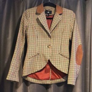Houndstooth blazer